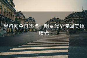 黑料网今日热点：明星代孕传闻实锤曝光